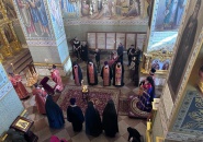 Епископ Мстислав совершил Всенощное бдение в Свято-Троицком Александра Свирского мужском монастыре – 13.05.2023